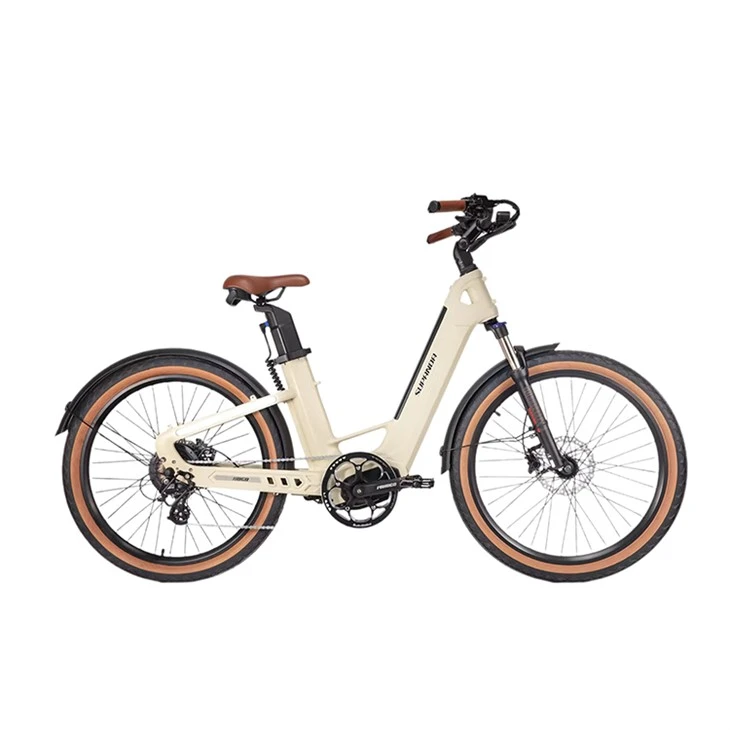 Bicicletă de oraș pentru adulți cu cadru din fibră de carbon